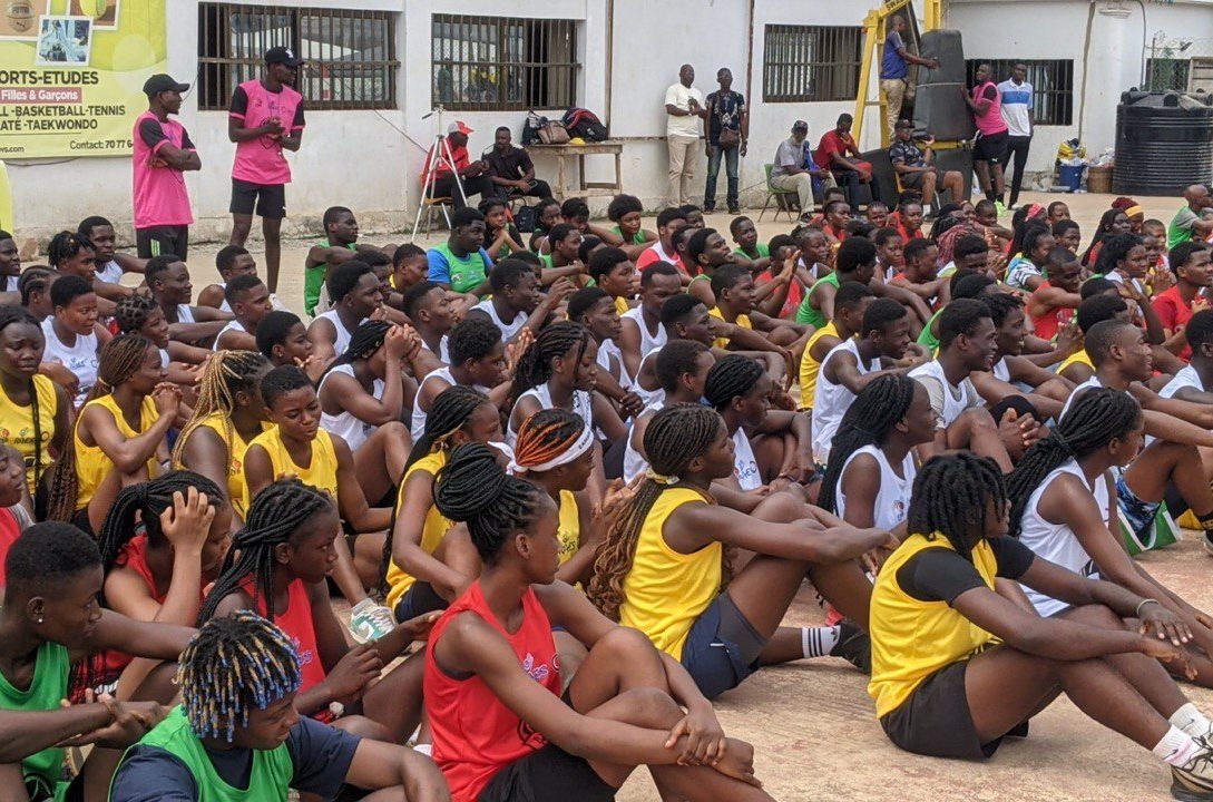 Vue partielle des jeunes participants