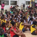 Vue partielle des jeunes participants