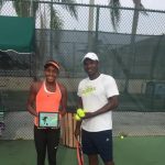 Coco Gauff en compagnie de Gérard Loglo