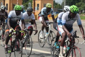 Les routes d'Agoè, Kegue, Tsevie, Hahotoe, Anfoin, Ahepe, Vogan ont accueilli le Championnat National de Cyclisme 2024 au Togo, ce 7 avril 2024. 