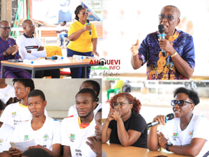 Les intervenants des deux panels et athlètes