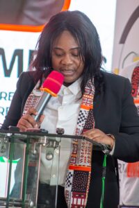 La présidente de la Confédération Africaine de Dodgeball, Mme Josiane Yao