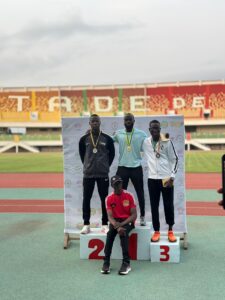 Podium saut en longueur seniors