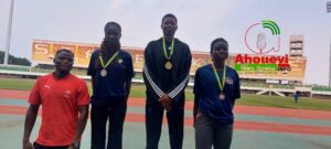 Podium du 200 m femmes