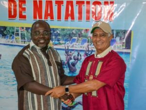 Essonana Daou, président de la FETONAS et l’expert marocain Samy Smouni