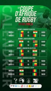 Programme des matchs 
