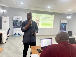 Le Directeur Général de l'ANcy, le Commandant Gbota Gwaliba 