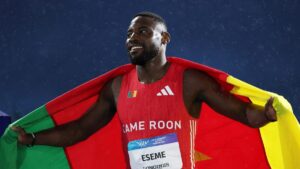 Le sprinteur Emmanuel Eseme offre l'or au Cameroun sur 100 m